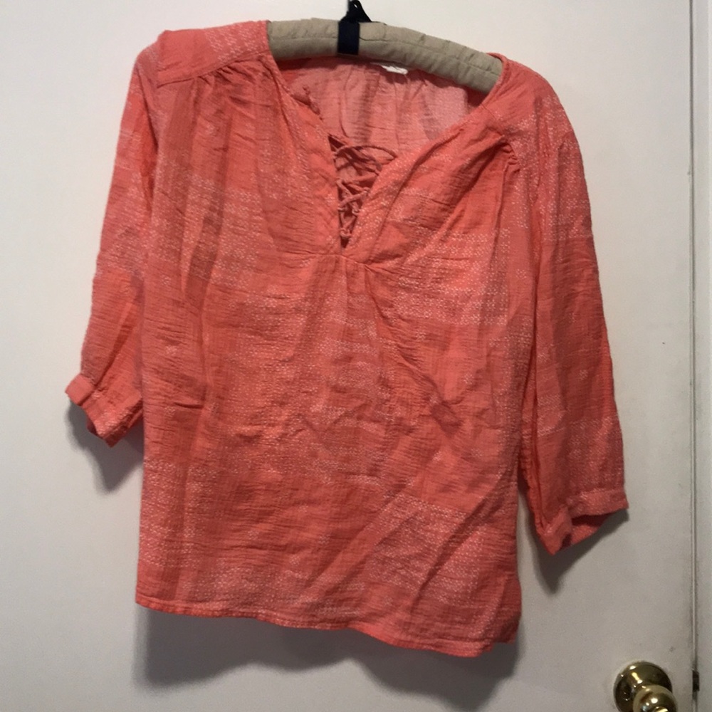 Coral pink cotton top, MP